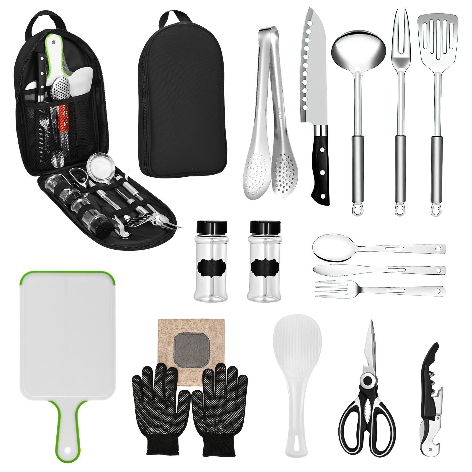 Camping Cooking Must Haves - Conjunto de utensílios de cozinha para