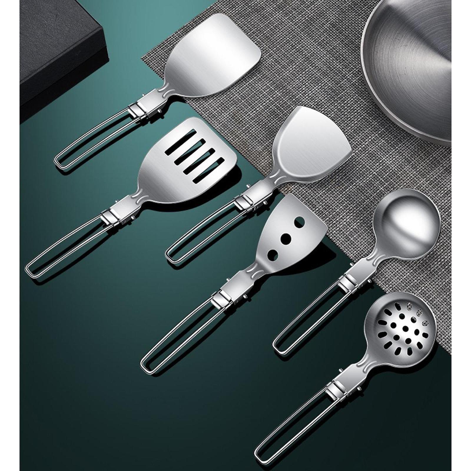 Camping Cooking Set Compact - Conjunto de Utensílios de Cozinha Compacto