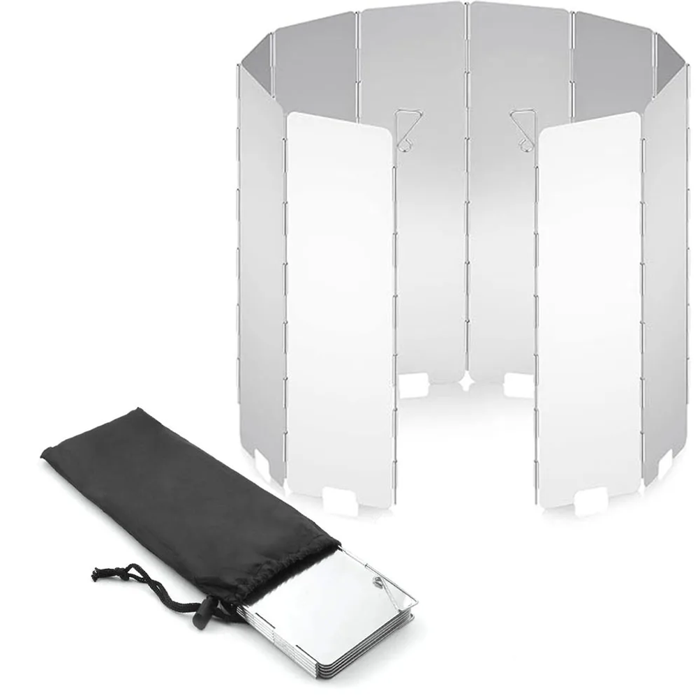 Para-vento Leve e Dobrável par - Camping Cooking Windshield avaliação e preço