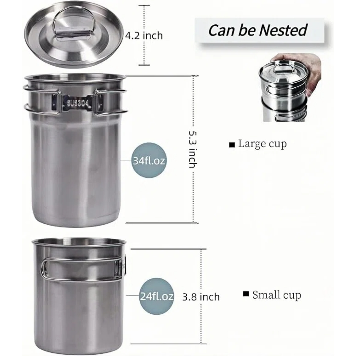 Canecas Dobráveis para Camping - Camping Cooking Tool Set avaliação e preço