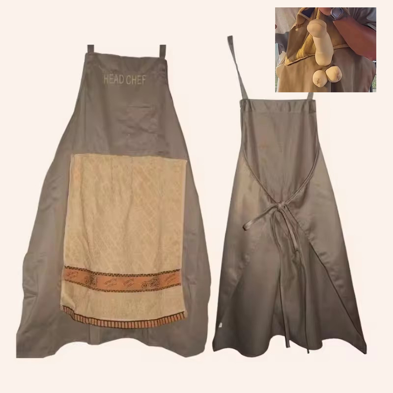 Avental de Brincadeira para Ch - Camping Cooking Apron avaliação e preço