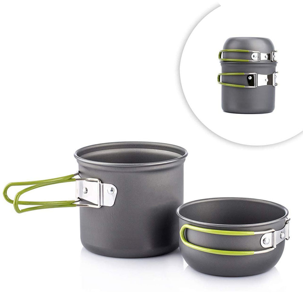 Conjunto de panelas ultraleve  - Camping Cooking Pot Set avaliação e preço