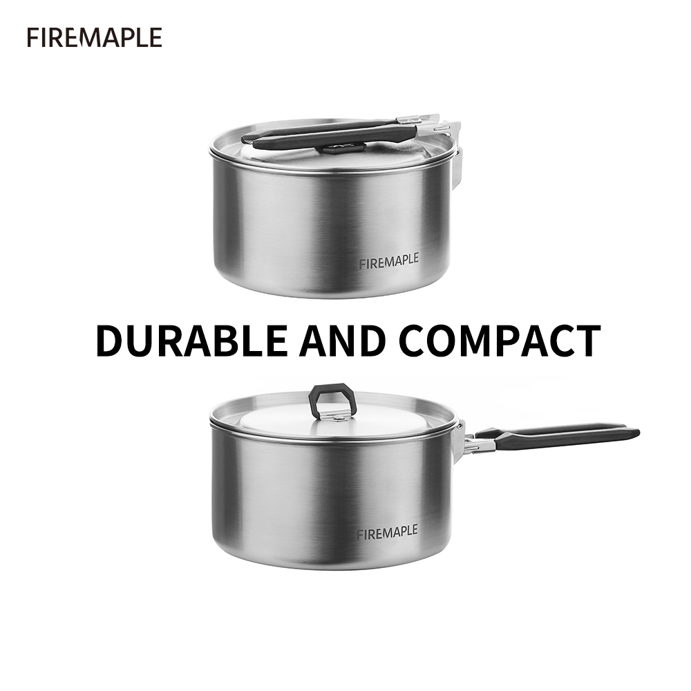 Fire Maple-Stainless Steel Pot - Camping Cooking Set Compact avaliação e preço