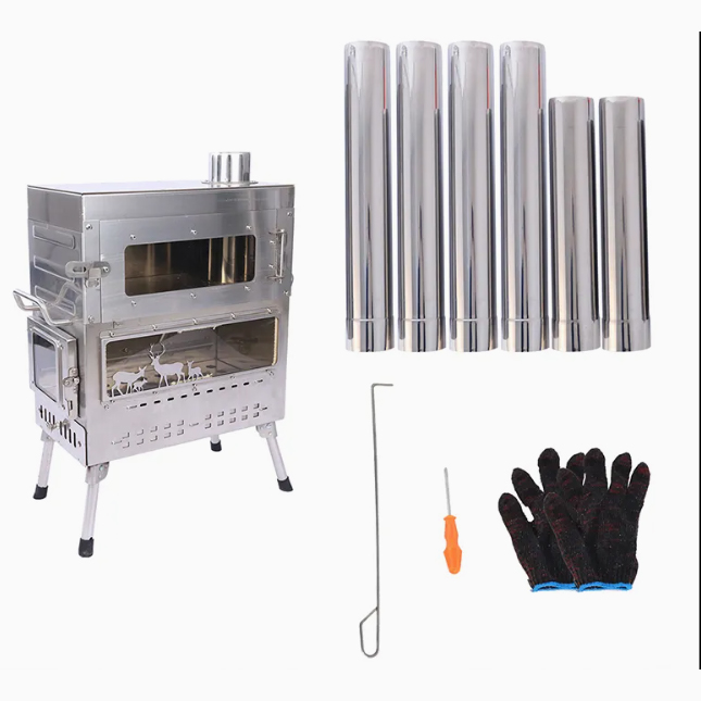 Fogão a Lenha Premium em Aço I - Camping Cooking Ovens avaliação e preço