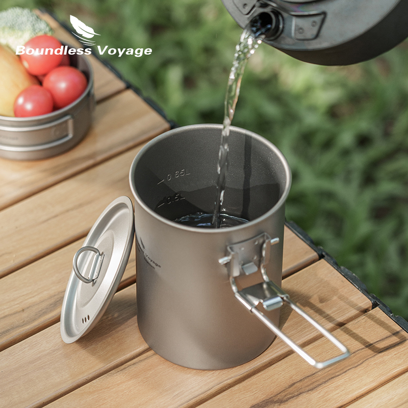 Boundless voyage 900ml copo de - Camping Lightweight Cooking Pot avaliação e preço