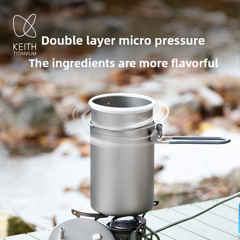 Panela de pressão externa Keit - Camping Lightweight Cooking Pot avaliação e preço
