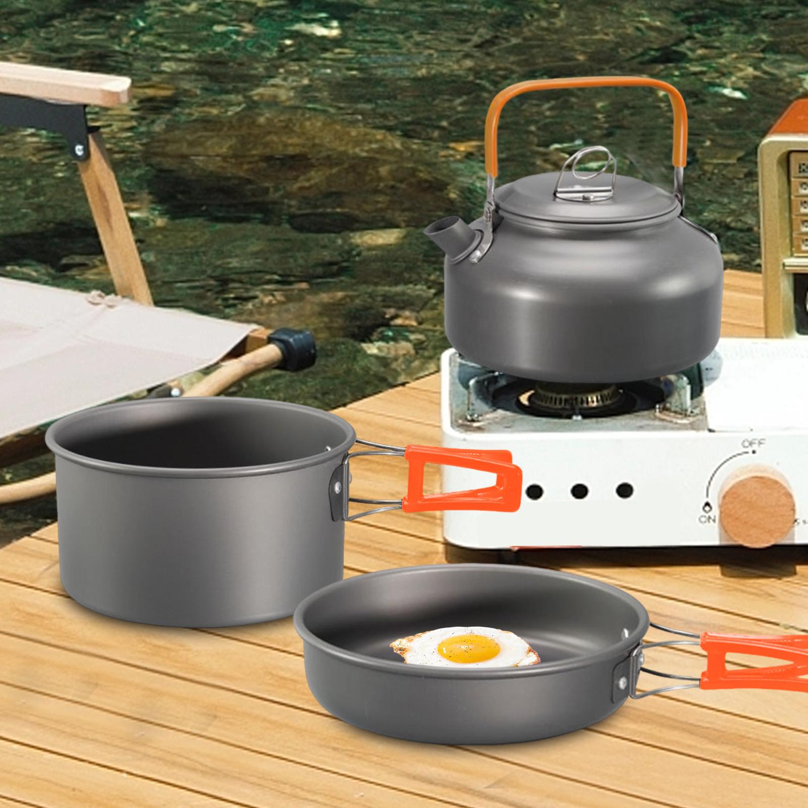 Panelas de acampamento conjunt - Camping Lightweight Cooking Pot avaliação e preço