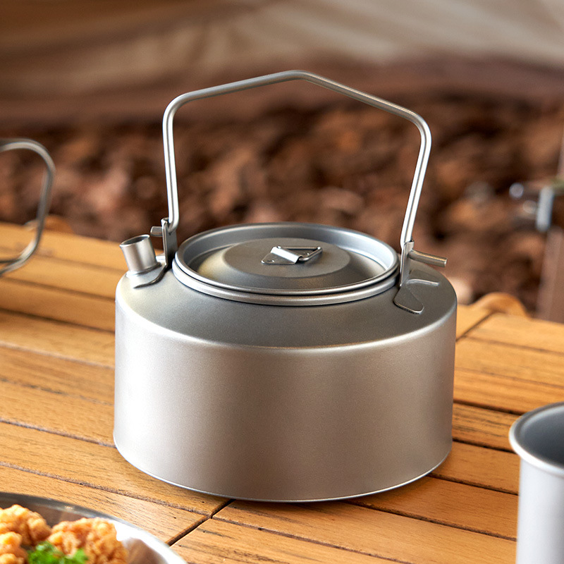 Chaleira de titânio para cozin - Camping Cooking Tool Set avaliação e preço