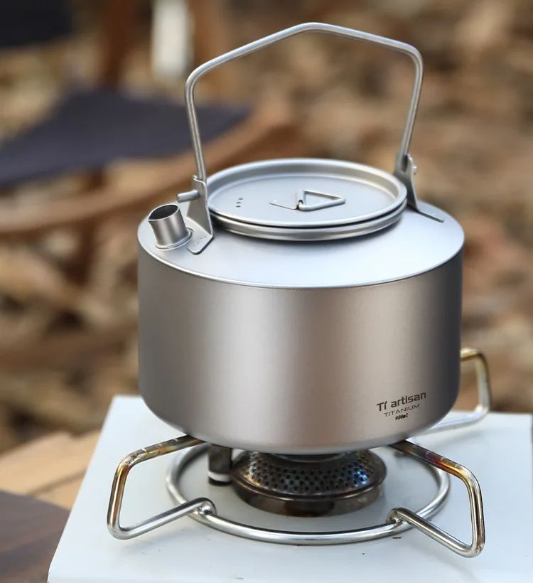 Chaleira de titânio para cozin - Camping Cooking Tool Set avaliação e preço