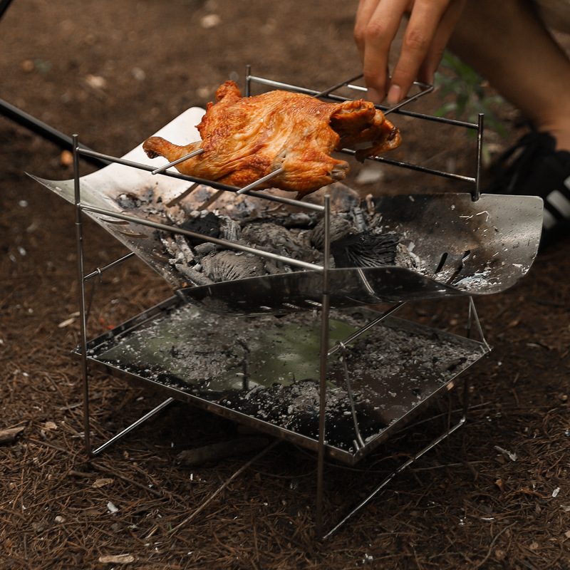 Queima de madeira fogão acampa - Camping Cooking Windshield avaliação e preço